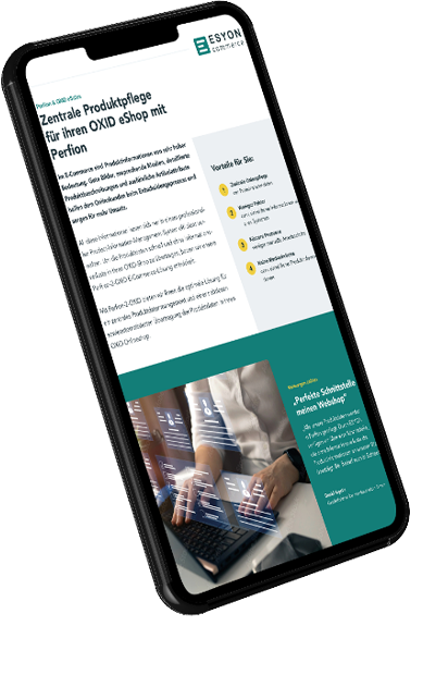 ESYON Newsletter auf einem Handy