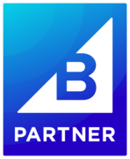 BigCommerce Partner-Logo in Blau und Weiß