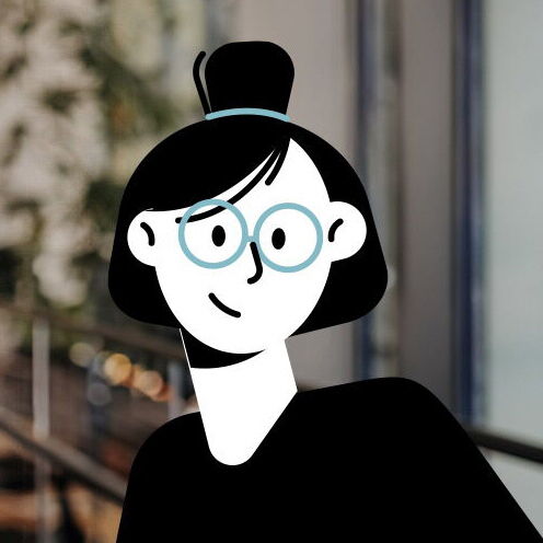 Weiblicher Platzhalter für Mitarbeiter mit Brille