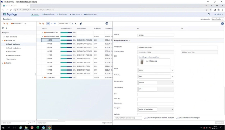Perfion 5.0 Webclient