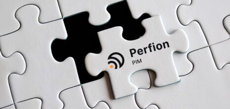 Puzzle-Teil mit Perfion-Logo, das die Verbindung von PIM-Systemen symbolisiert.