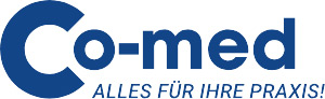 Logo von Co-med, dem Fachhändler-Verbund für medizinischen Praxisbedarf